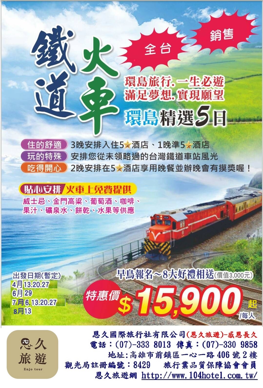 環島火車之旅5日